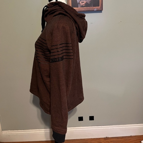 Under Armour threadborne maroon hoodie - Picture 4 of 8